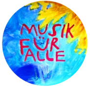 Button mit dem Schriftzug: Musik für alle
