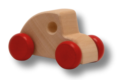 Rasselturm aus Ahornholz, natur