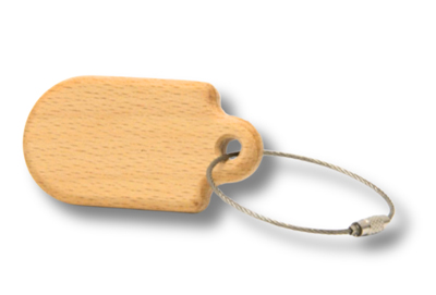 Rassel aus Ahorn- und Buchenholz, natur