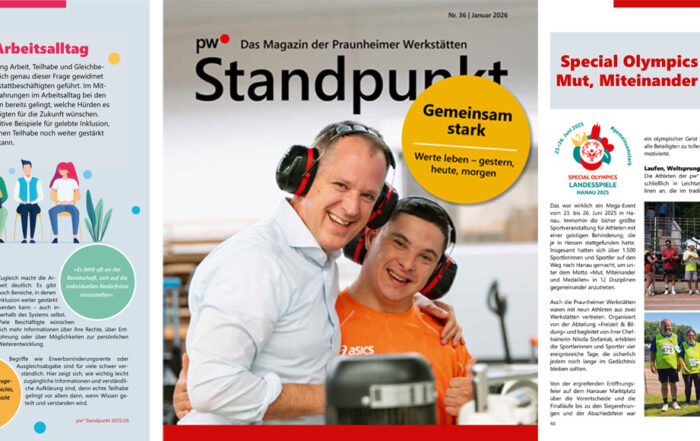 Auszug aus Seiten des Magazins Standpunkt
