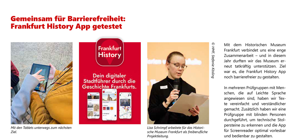 Artikel-Auszug aus dem Magazin Standpunkt