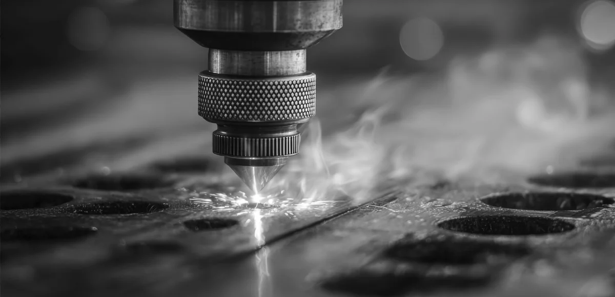 pw-gravuren Nahaufnahme eines Laserstrahls. Generiert mit KI.